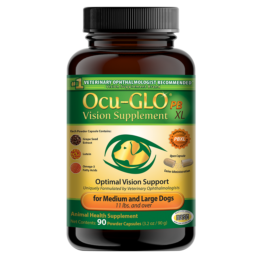 Ocu-GLO® Powder Blend XL (90ct) Bottle for Medium to Large Dogs