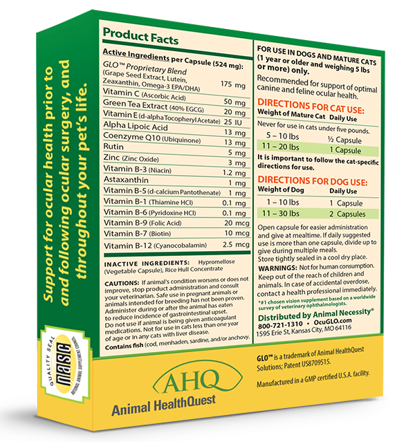Ocu-GLO® Powder Blend (30ct) Box for Dogs & Cats