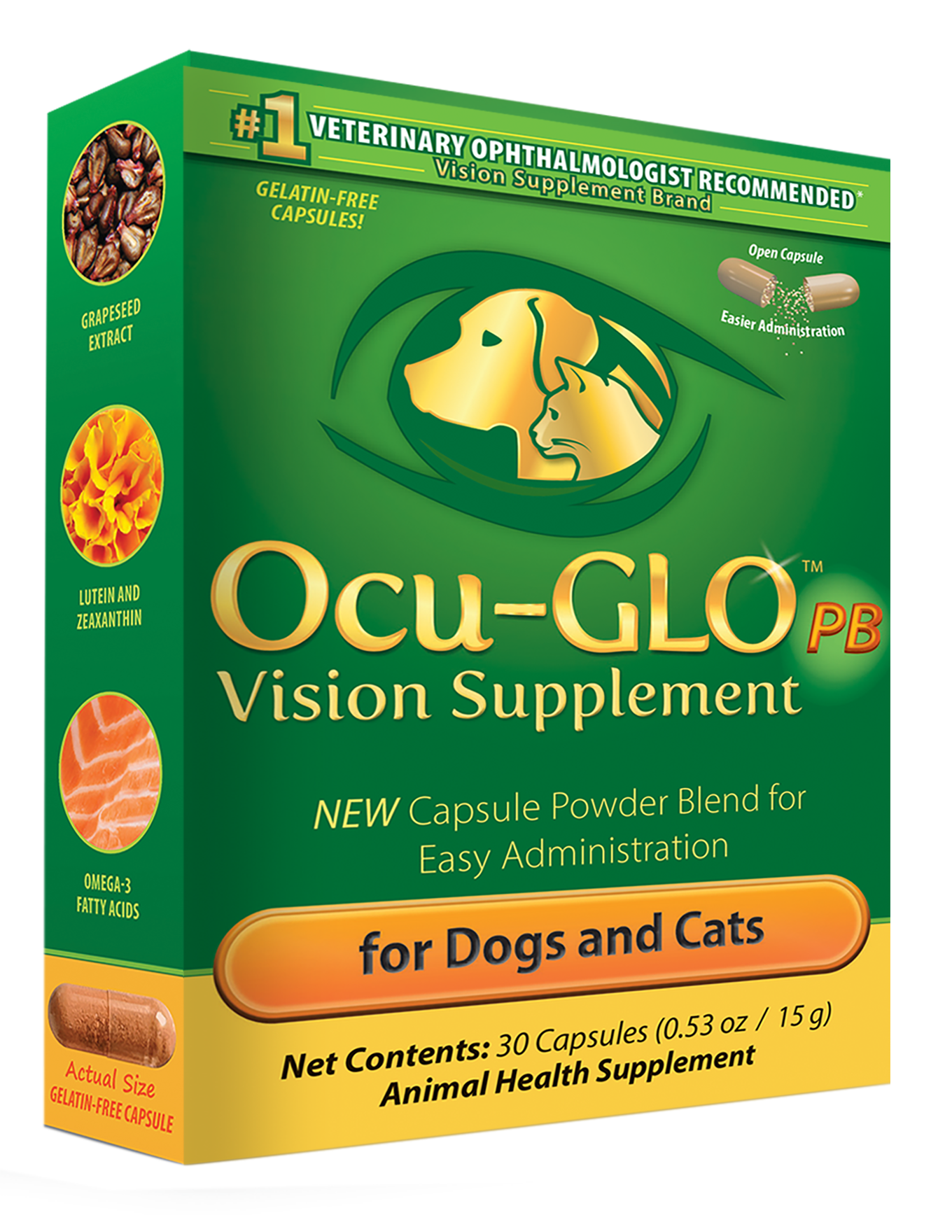 Ocu-GLO® Powder Blend (30ct) Box for Dogs & Cats