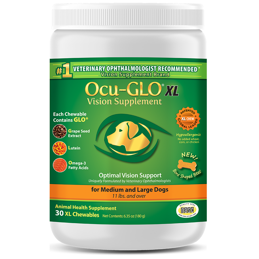 Ocu-GLO® Chewables XL (30ct) Canister for Medium to Large Dogs