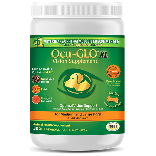 Ocu-GLO® Chewables XL (30ct) Canister for Medium to Large Dogs