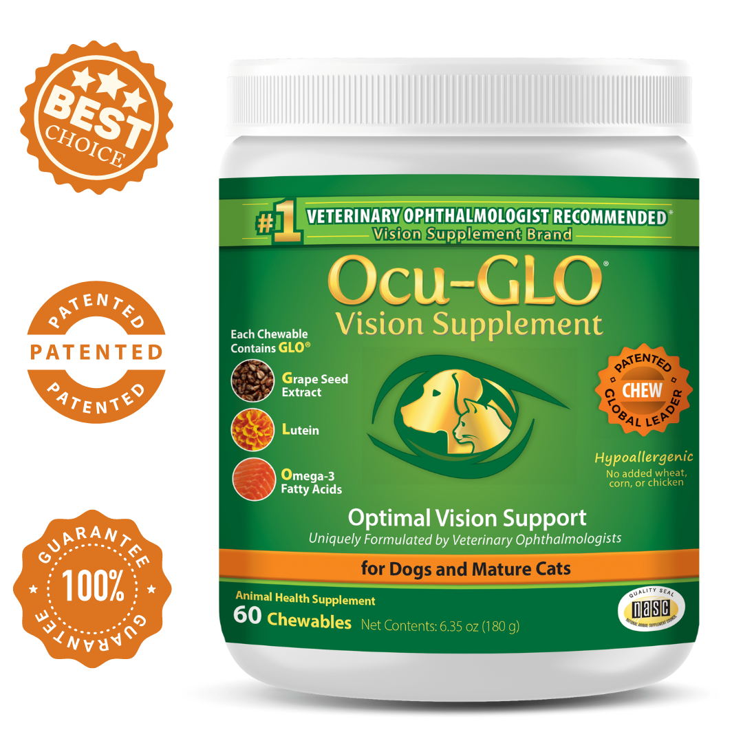 Ocu-GLO® Chewables (60ct) Canister for Dogs & Cats