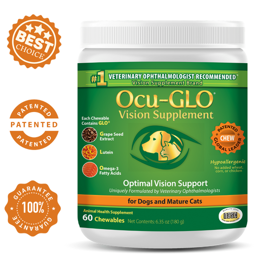 Ocu-GLO® Chewables (60ct) Canister for Dogs & Cats